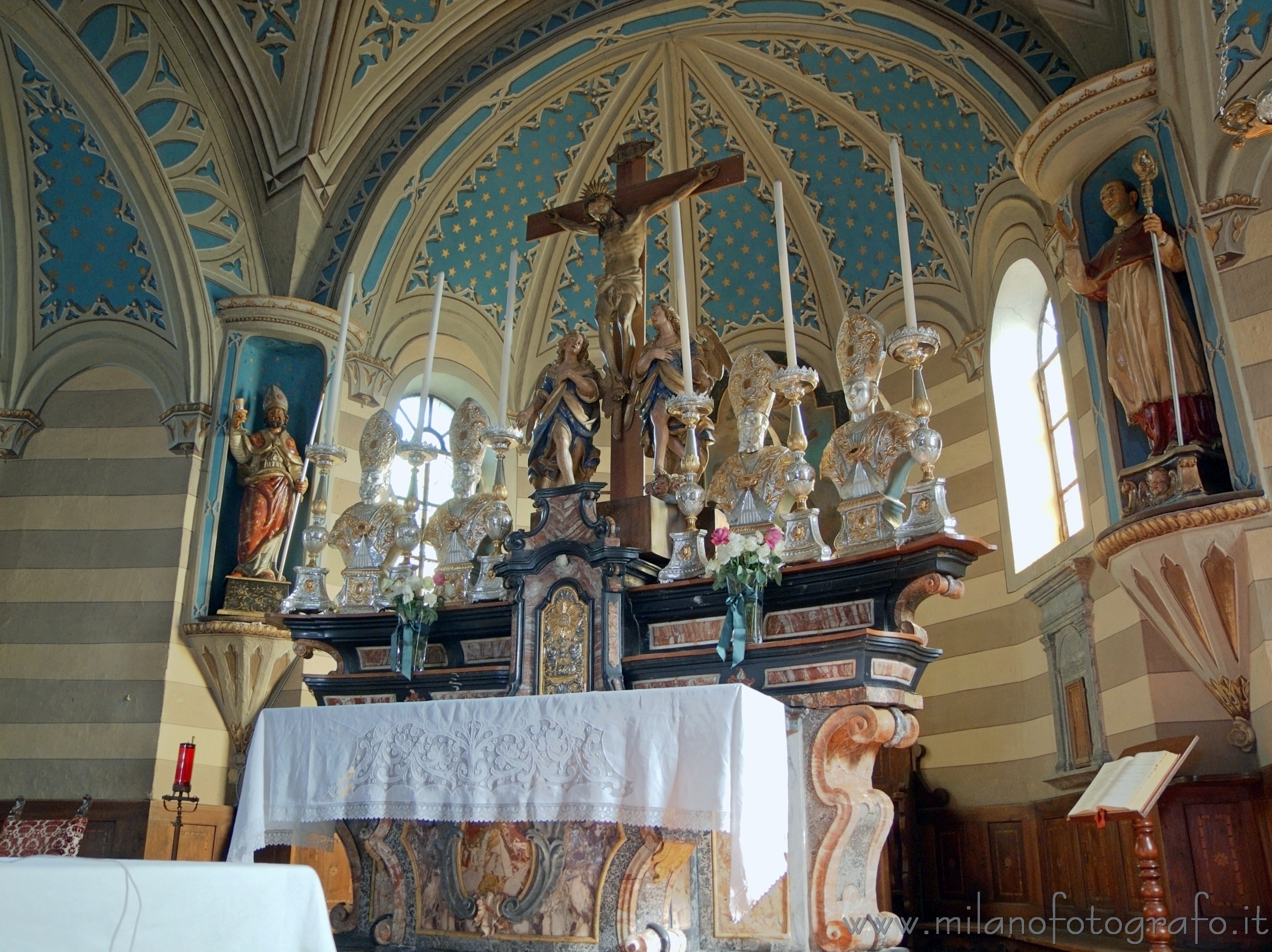 Brovello-Carpugnino (Verbano-Cusio-Ossola, Italy) - Altar of the church of San Donato